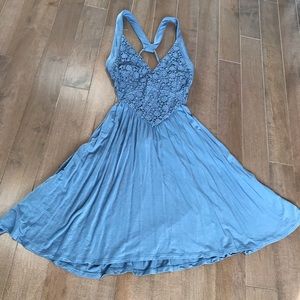 Blue Lulu’s Strappy Cutout Dress